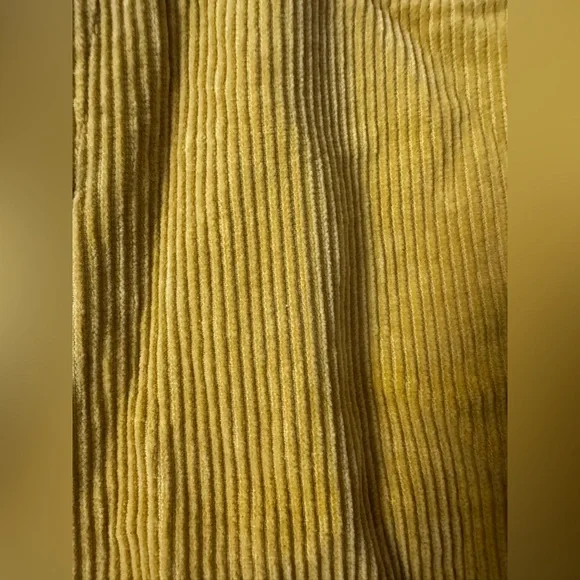 BDG Mom High-Rise Corduroy Pants | Chartreuse Yellow | Women's Size 25 0554 - Picture 2 of 7